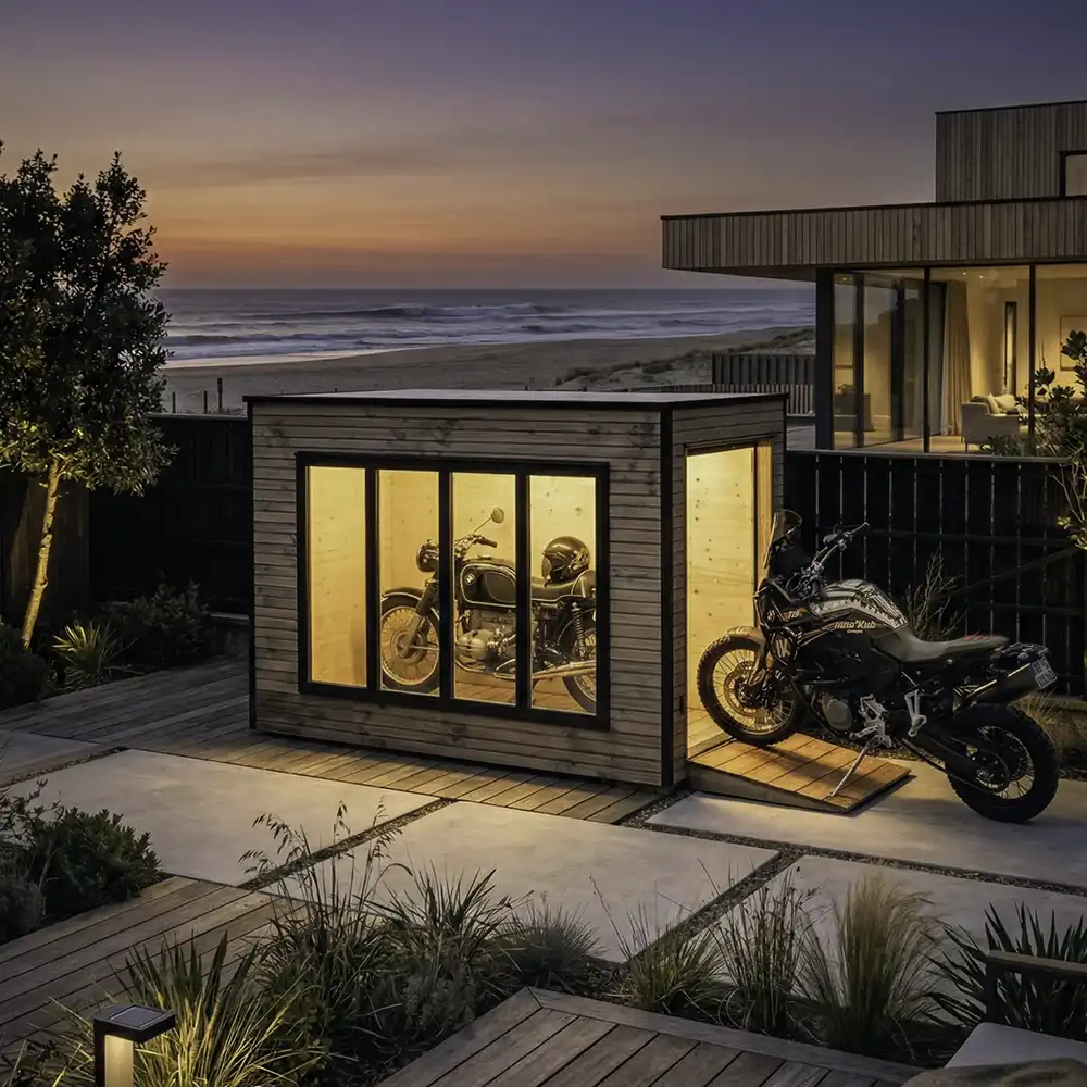 Abri moto bois modulaire et transportable | Inno’Kub Twin 175 – Image 5