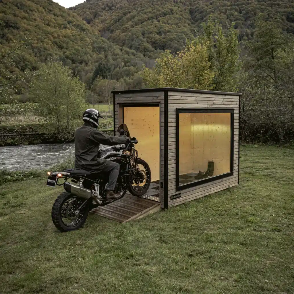 Abri moto en bois Mono 125