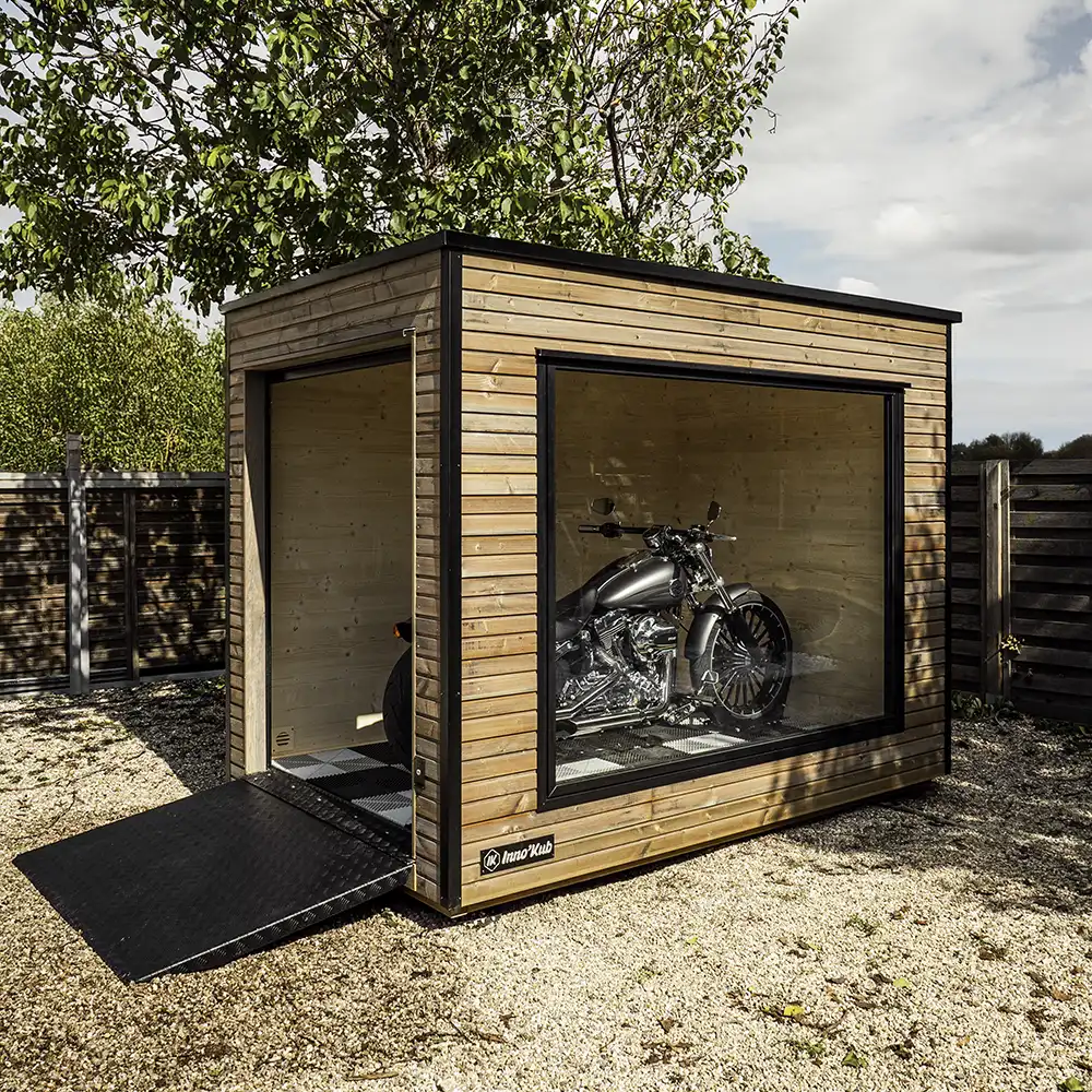 Abri moto bois modulaire et transportable | Inno’Kub Twin 175 – Image 3