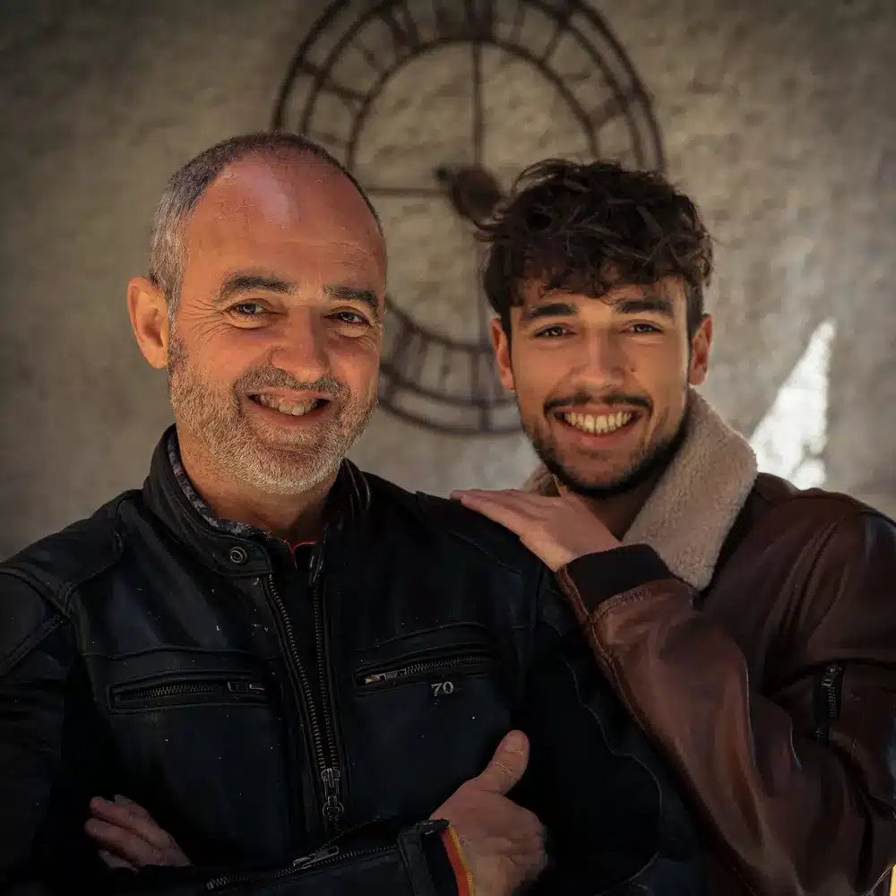 Pascal et Jules Falco, père et fils